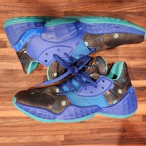 Adidas Harden Vol 4 Glow Blue Royal Mens Basketball Shoes Sneakers NBA